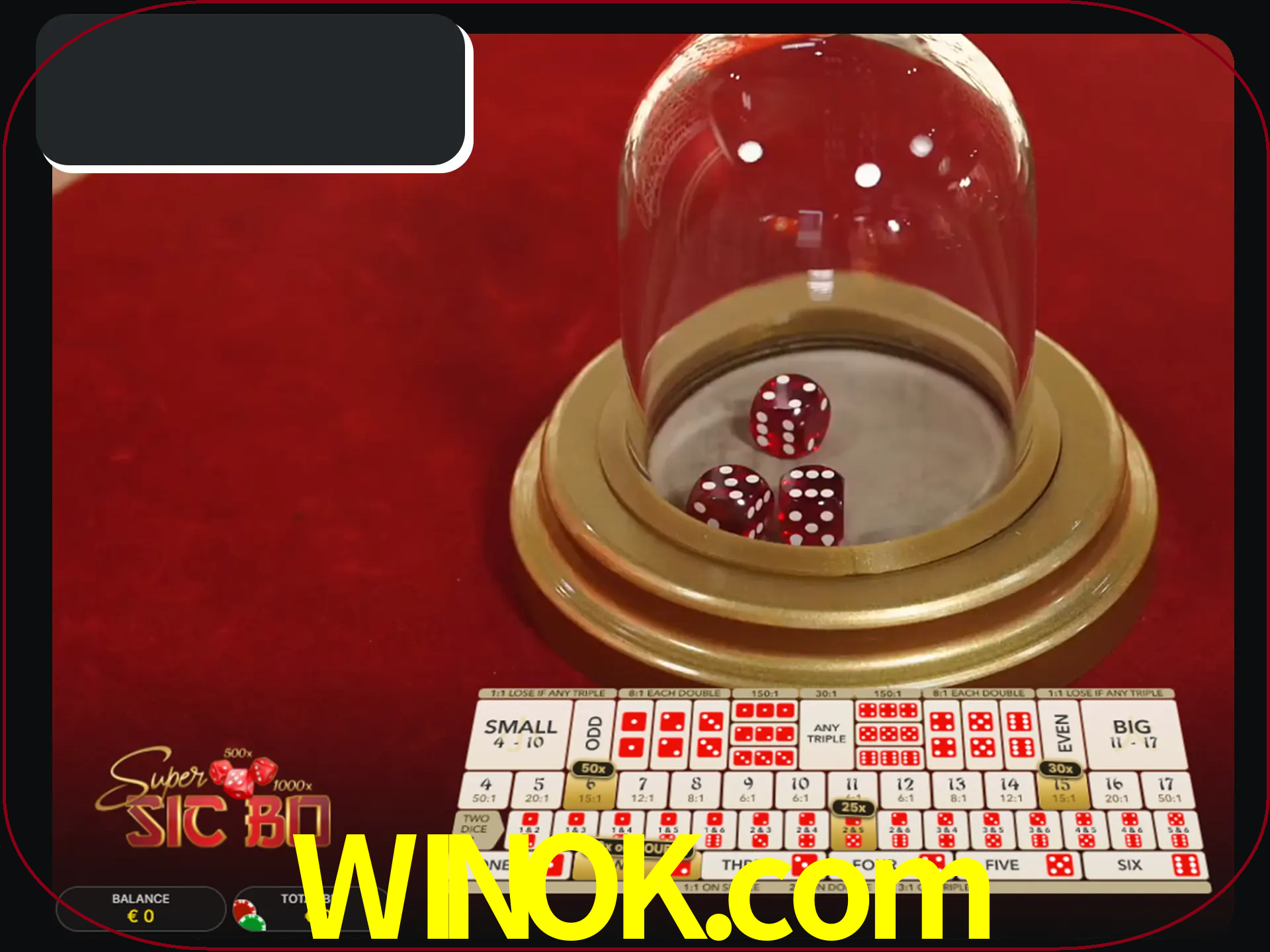 Deixe os dados ao seu lado nos jogos da Sic Bo.